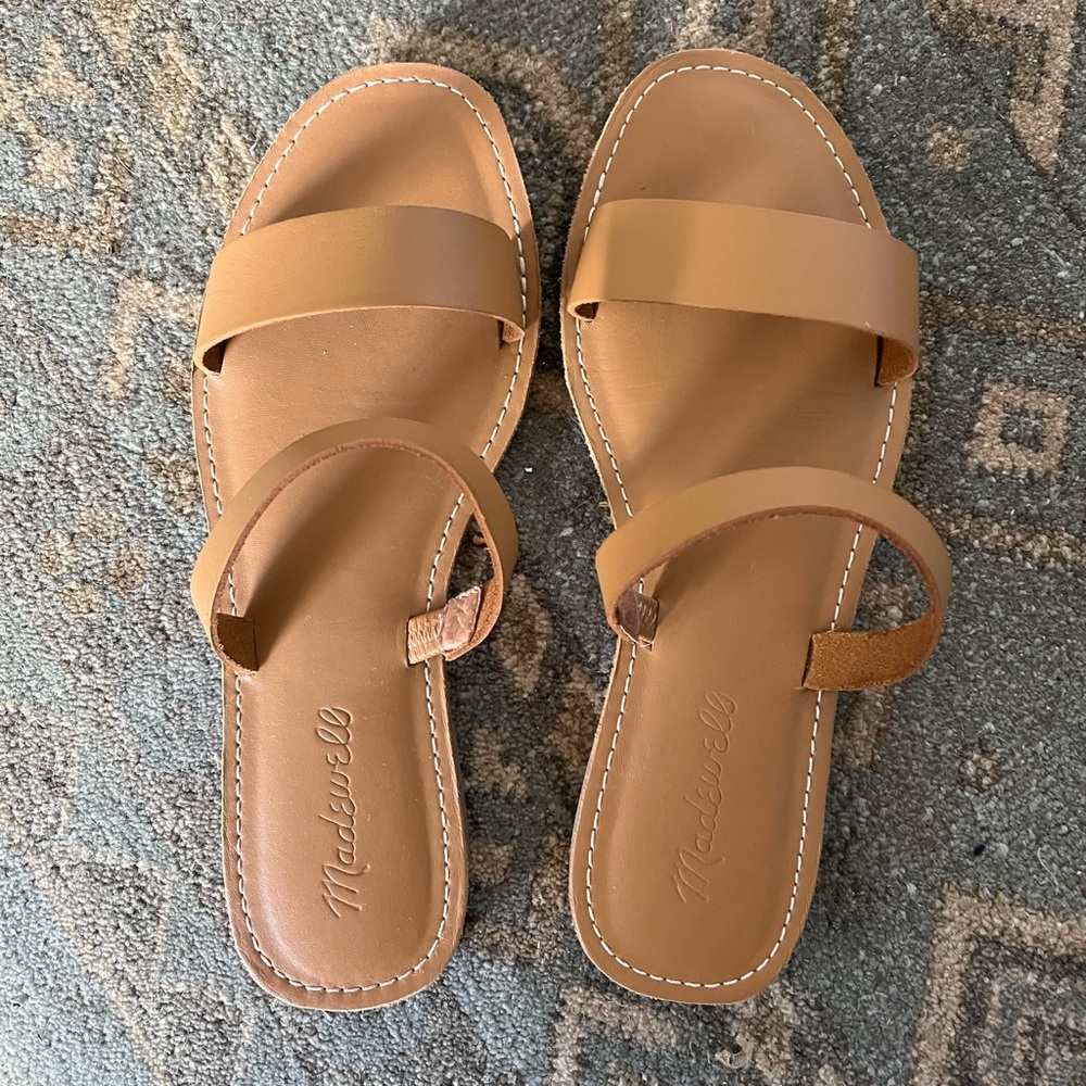 Madewell The Boardwalk leather sandal Size 6